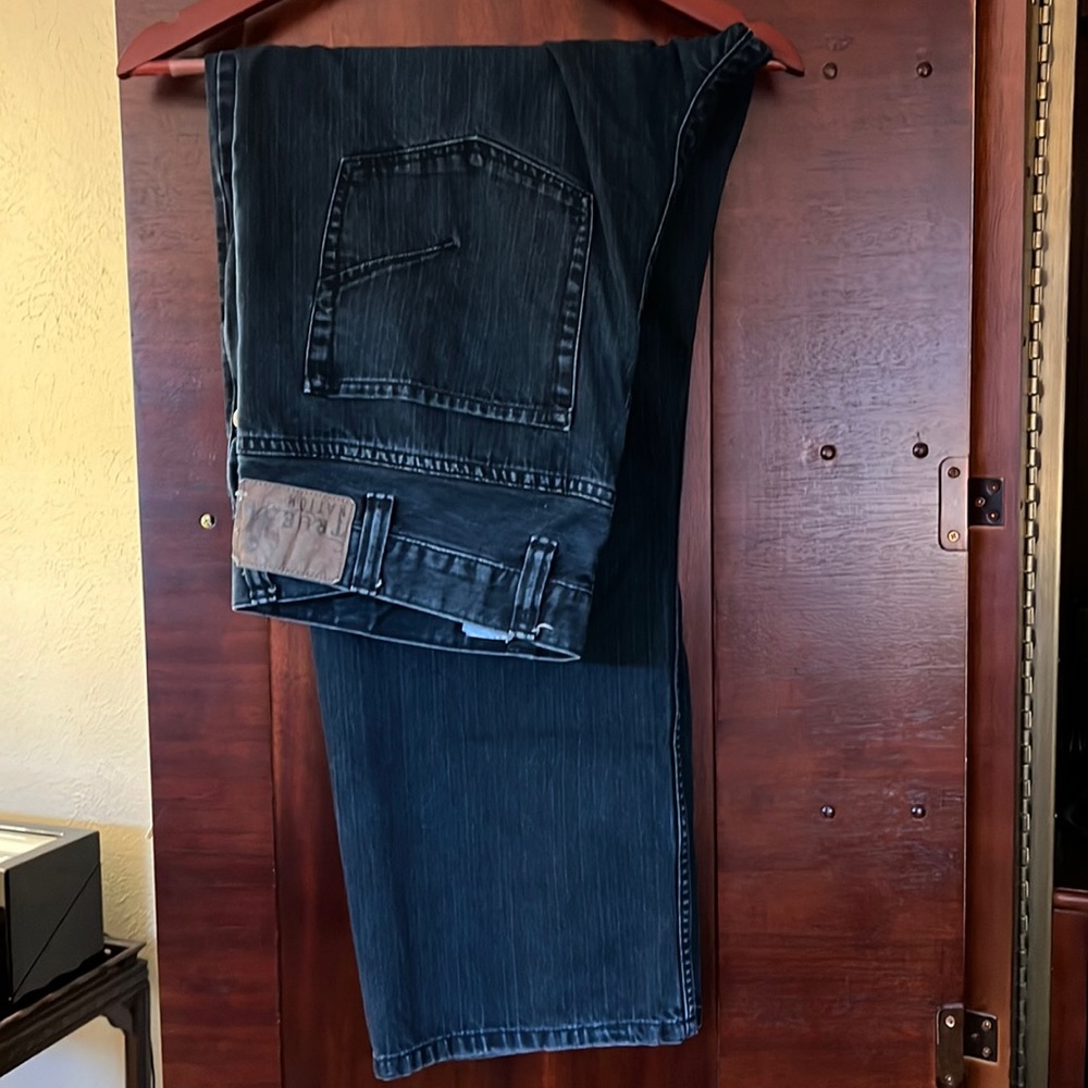 True nation straight fit black jeans